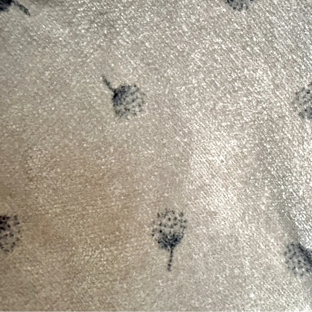 Zara Baby Gray Corduroy Pants with Dandelion Puff Design – Size 12-18 Months